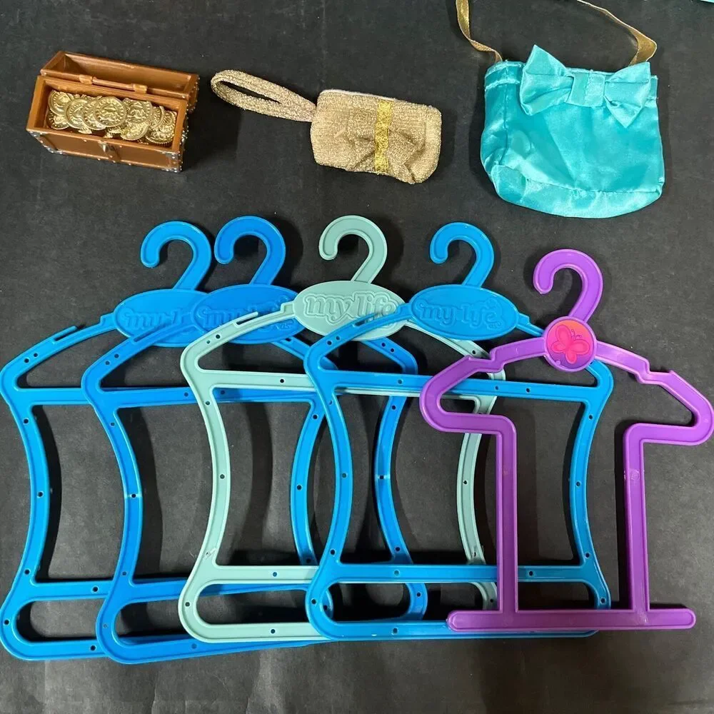 19 Accessories 18” Dolls Purses Headbands Headphones Goggles‎ Sunglasses Hangers